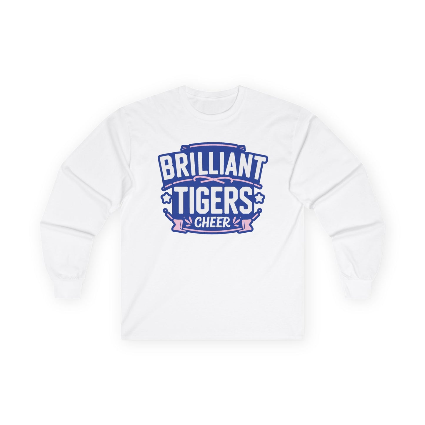 Adult Long Sleeve Tee \ Brilliant Tigers Cheer \ BTC2