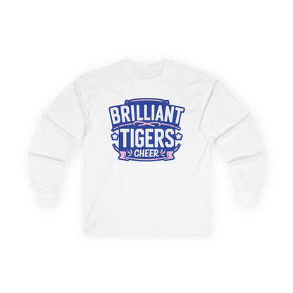 Adult Long Sleeve Tee \ Brilliant Tigers Cheer \ BTC2