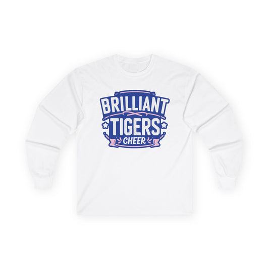 Adult Long Sleeve Tee \ Brilliant Tigers Cheer \ BTC2