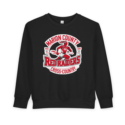 Toddler Crewneck Sweatshirt \ Marion County Red Raiders Cross-Country \ MCCC2