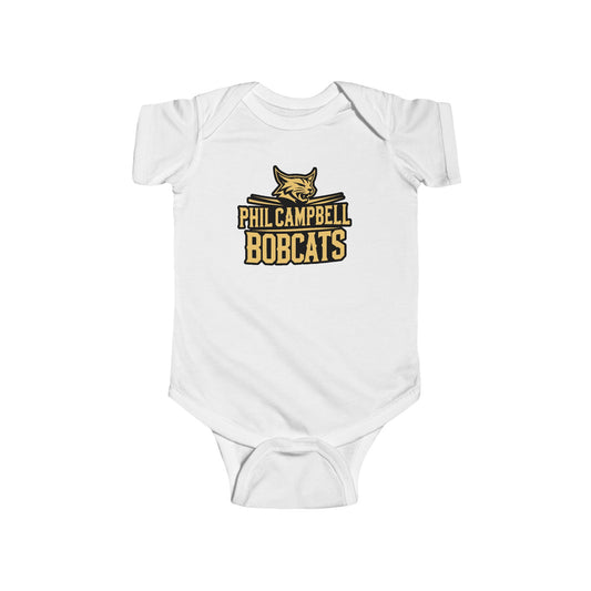 Short Sleeve Baby Bodysuit \ Phil Campbell Bobcats \ PCB2
