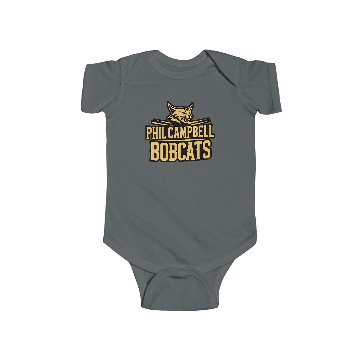Short Sleeve Baby Bodysuit \ Phil Campbell Bobcats \ PCB2