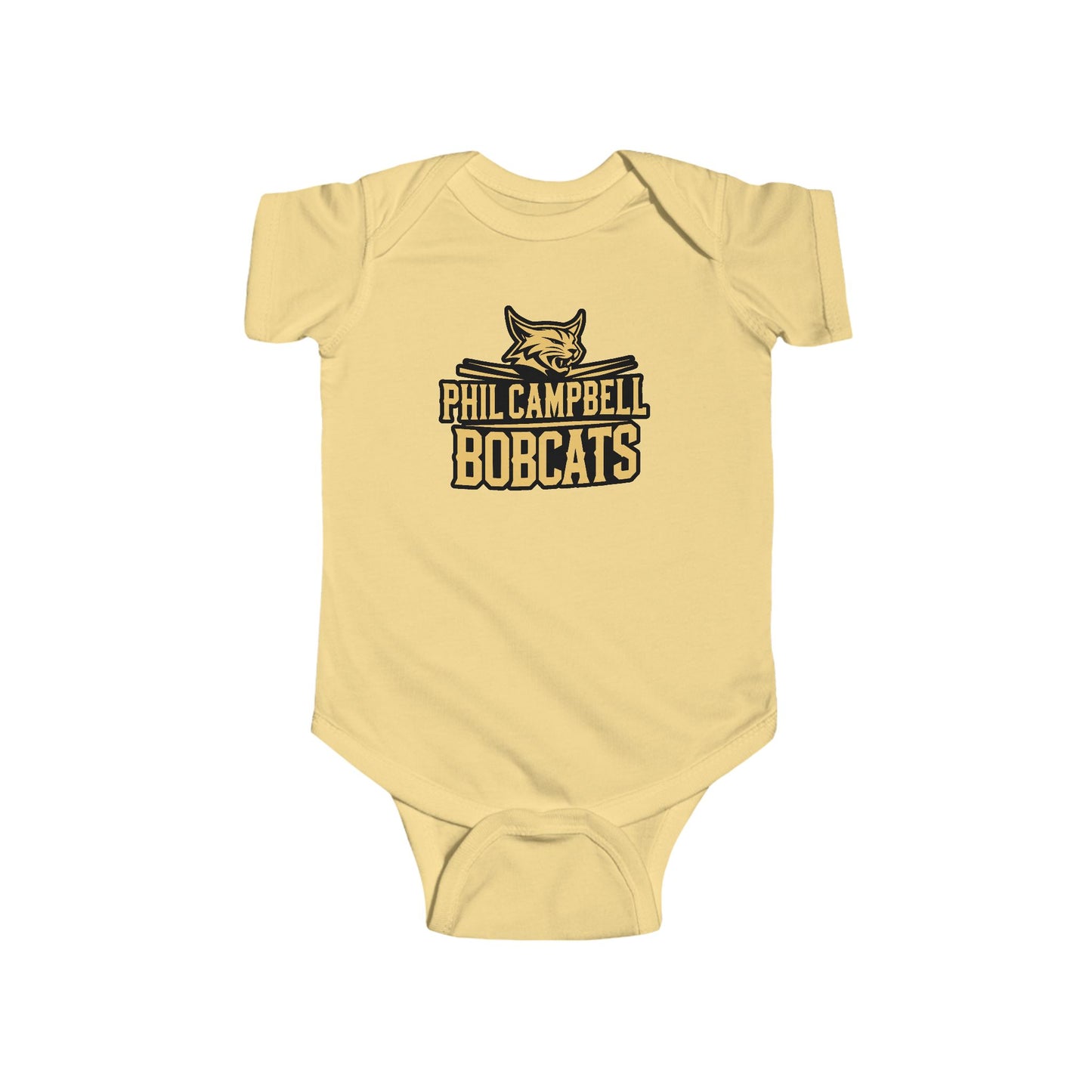 Short Sleeve Baby Bodysuit \ Phil Campbell Bobcats \ PCB2