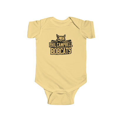 Short Sleeve Baby Bodysuit \ Phil Campbell Bobcats \ PCB2