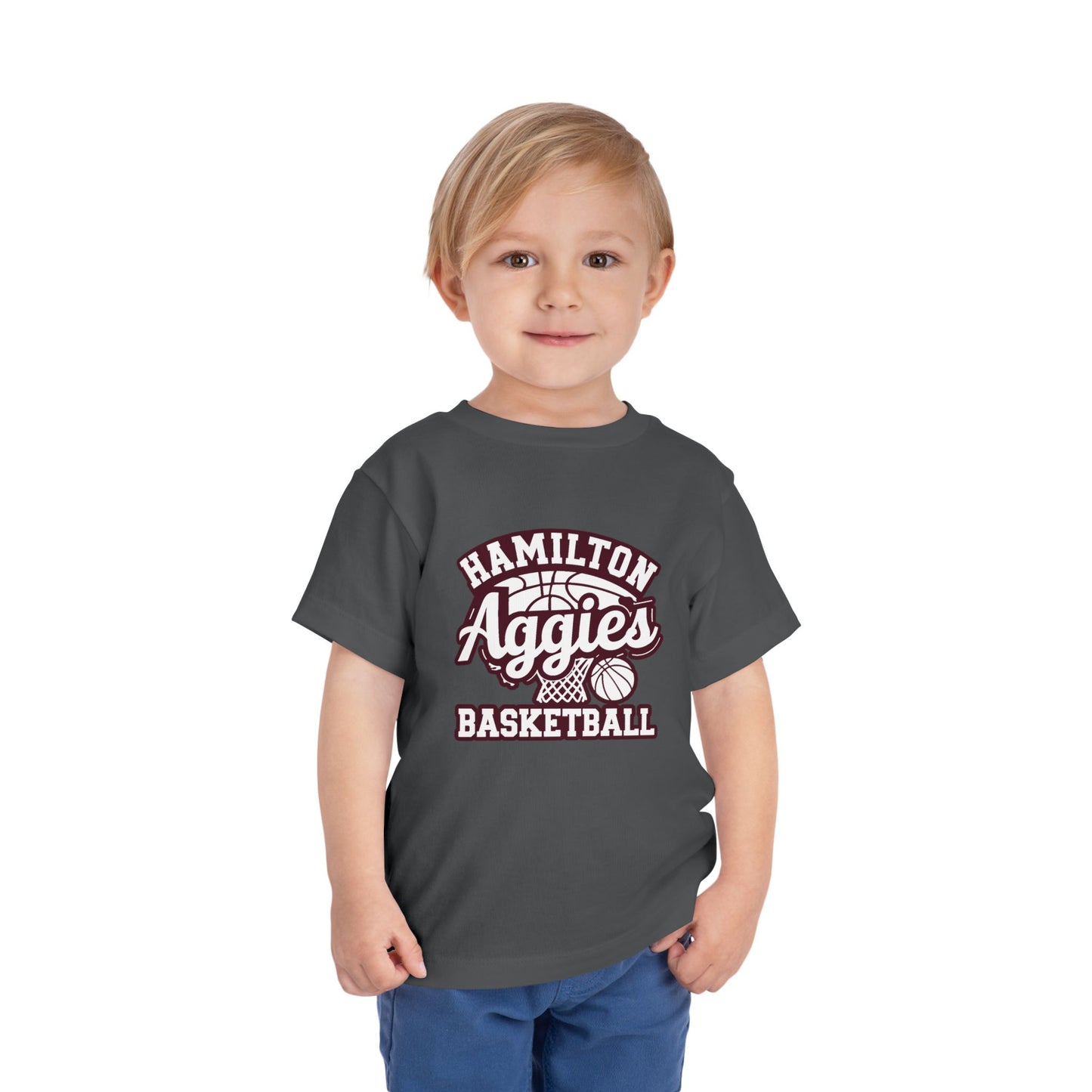 Toddler Tee \ Hamilton Aggies Basketball \ HABBG1