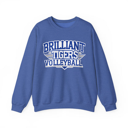 Adult Crewneck Sweatshirt \ Brilliant Tigers Volleyball \ BTV2