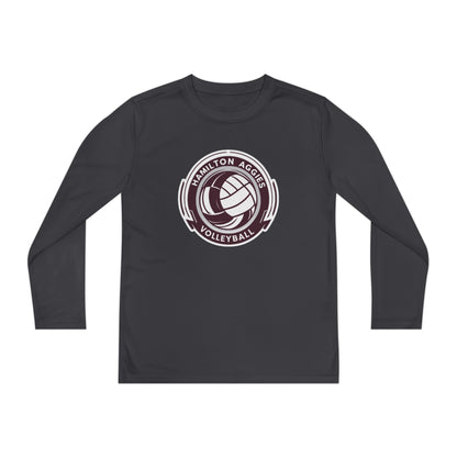 Adult Long Sleeve Tee \ Hamilton Aggies Volleyball \ HAV1