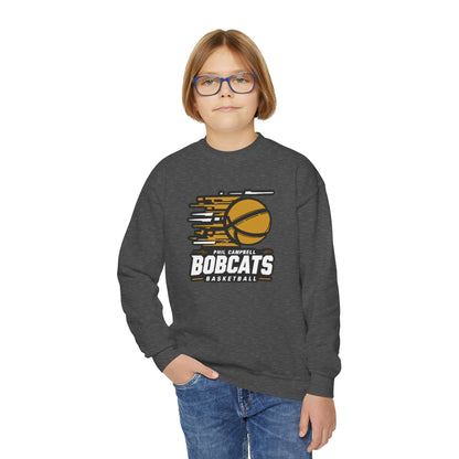 Youth Crewneck Sweatshirt \ Phil Campbell Bobcats Basketball \ PCBBK2