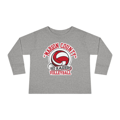 Toddler Long Sleeve Tee \ Marion County Red Raiders Volleyball \ MCV1