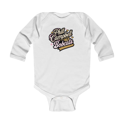 Long Sleeve Baby Bodysuit \ Phill Campbell Bobcats \ PCBG1