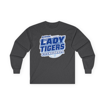 Adult Long Sleeve Tee \ Brilliant Tigers Basketball \ BTBKG2