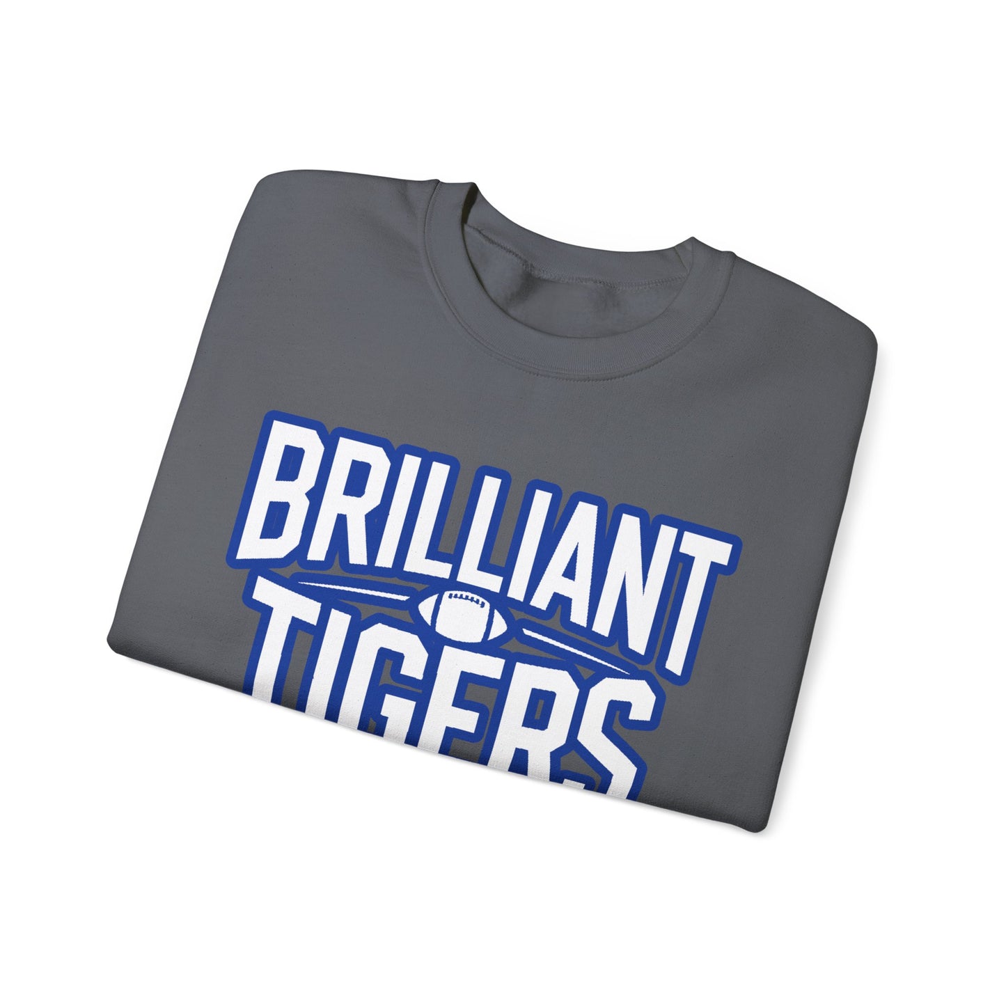 Adult Crewneck Sweatshirt \ Brilliant Tigers Football \ BTF1