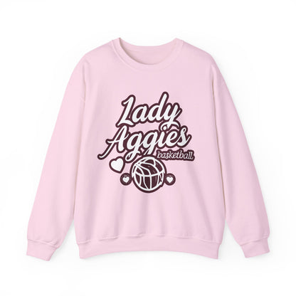 Adult Crewneck Sweatshirt \ Hamilton Aggies Basketball \ HABBG2