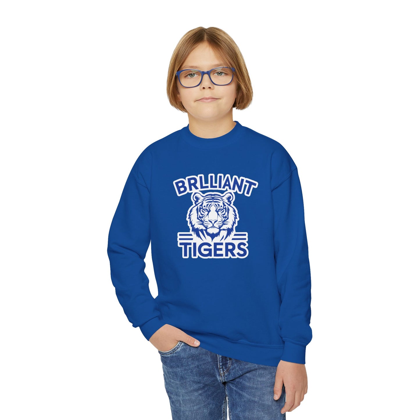 Youth Crewneck Sweatshirt \ Brilliant Tigers \ BT1