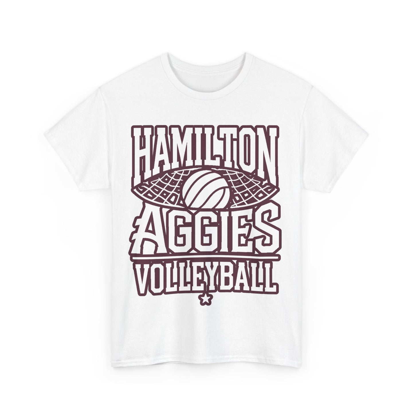 Adult Tee \ Hamilton Aggies Volleyball \ HAV2