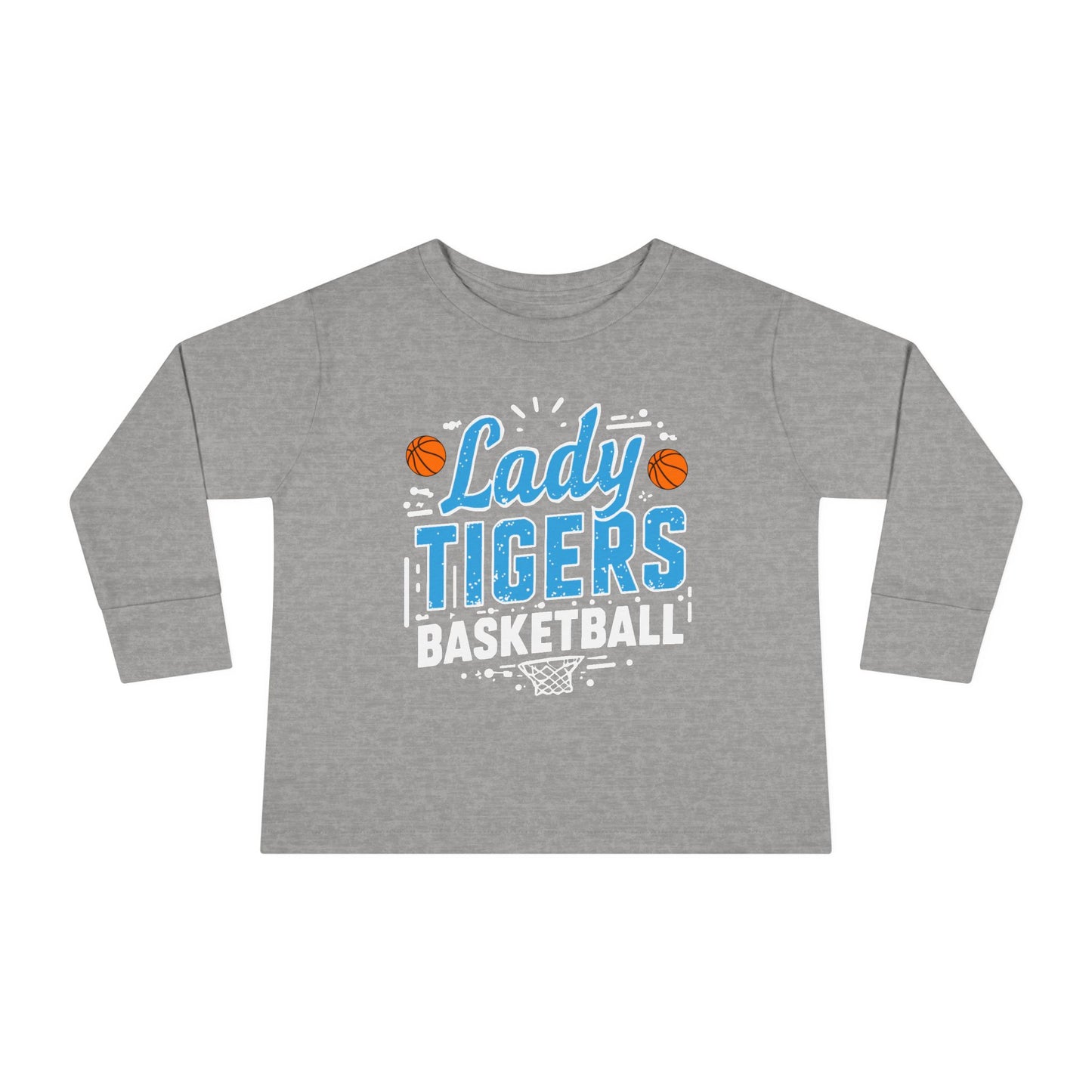 Toddler Long Sleeve Tee \ Brilliant Tigers Basketball \ BTBKG1