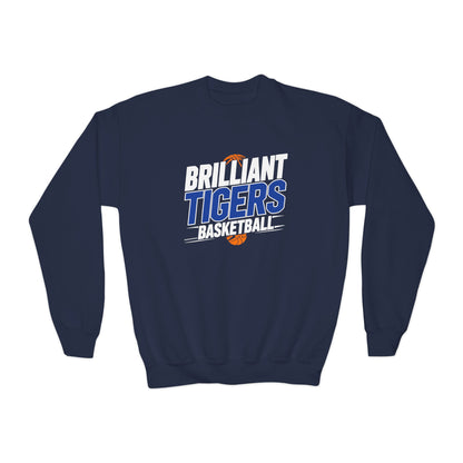 Youth Crewneck Sweatshirt \ Brilliant Tigers Basketball \ BTBK1