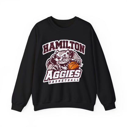 Adult Crewneck Sweatshirt \ Hamilton Aggies Basketball \ HABB1