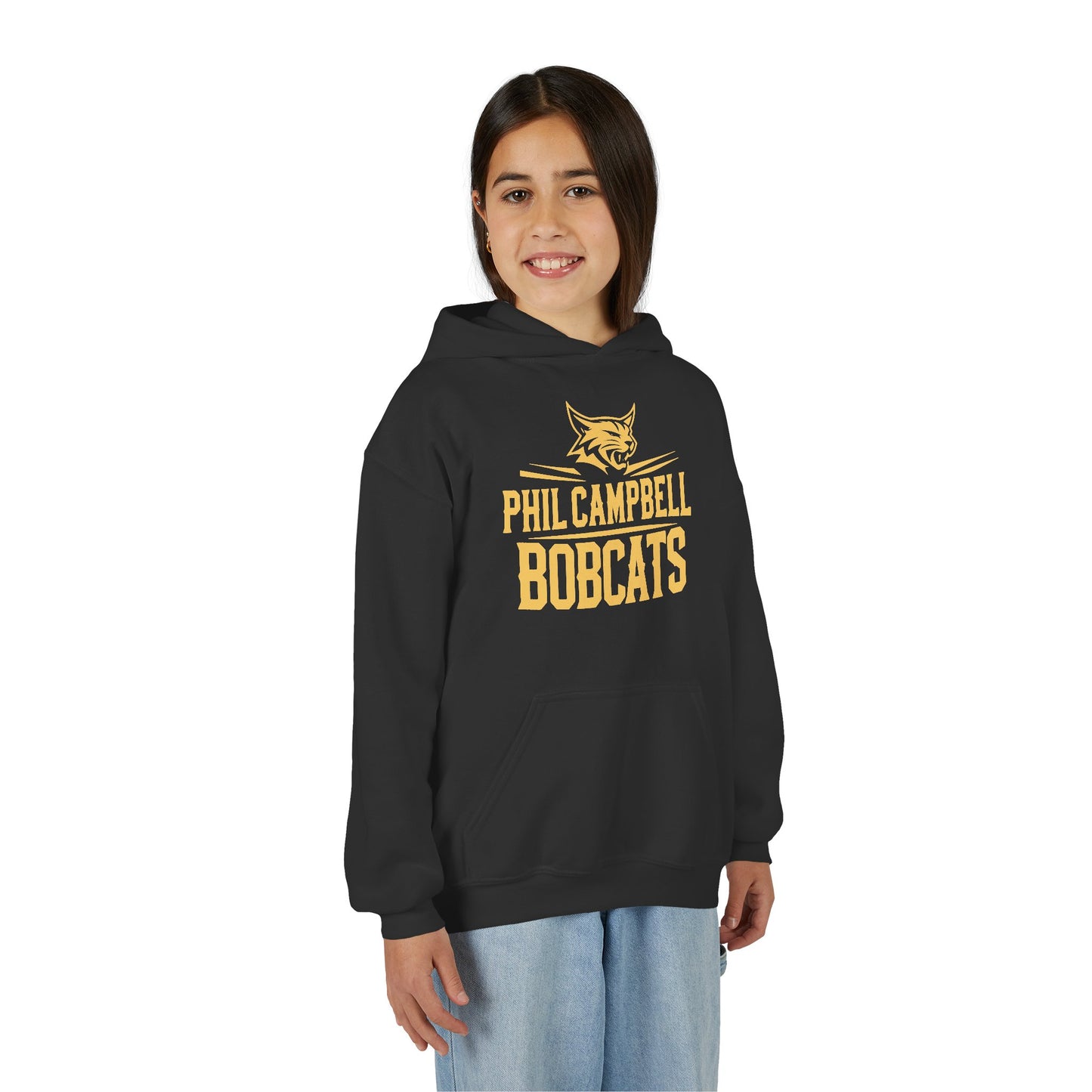 Youth Hoodie Sweatshirt \ Phil Campbell Bobcats \ PCB2
