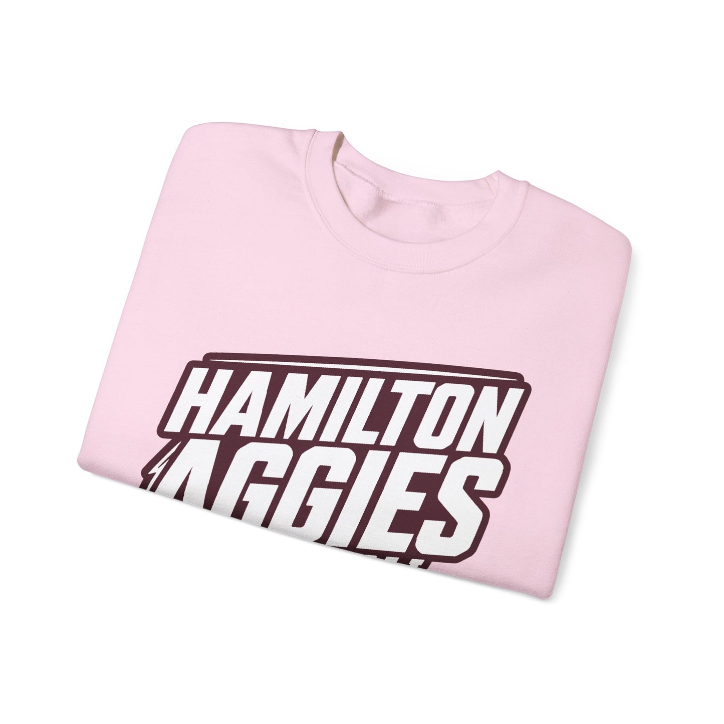 Adult Crewneck Sweatshirt \ Hamilton Aggies Basketball \ HABK2