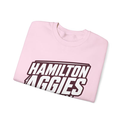 Adult Crewneck Sweatshirt \ Hamilton Aggies Basketball \ HABK2
