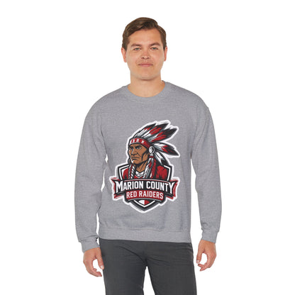 Adult Crewneck Sweatshirt \ Marion County Red Raiders \ MC2