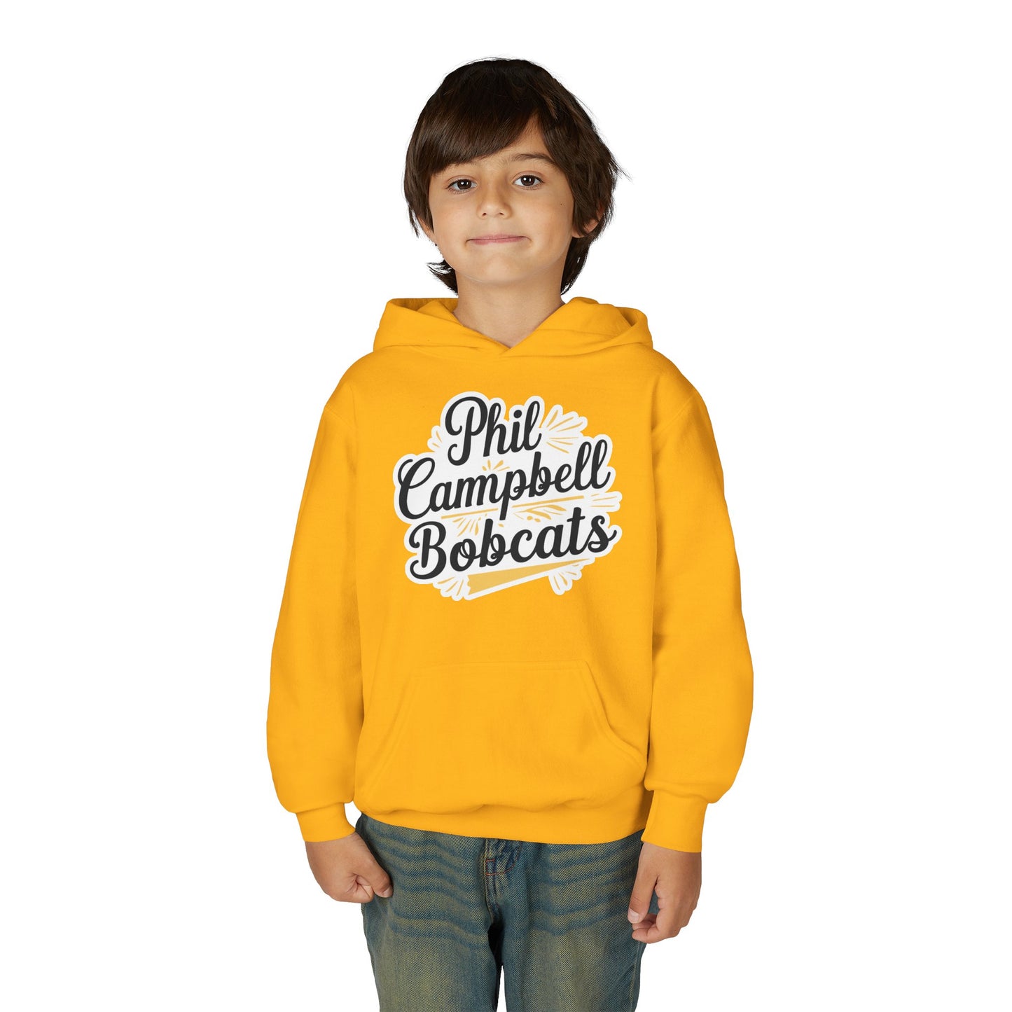 Youth Hoodie Sweatshirt \ Phil Campbell Bobcats \ PCBG2