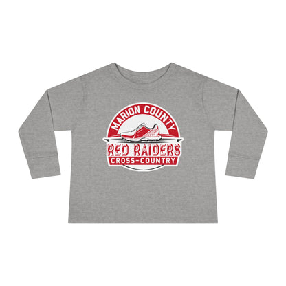 Toddler Long Sleeve Tee \ Marion County Red Raiders Cross-Country \ MCCC1