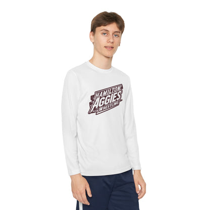 Youth Long Sleeve Tee \ Hamilton Aggies Wrestling \ HAW1