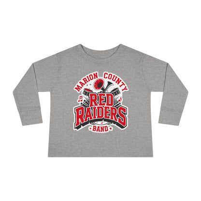 Toddler Long Sleeve Tee \ Marion County Red Raiders Band \ MCB2