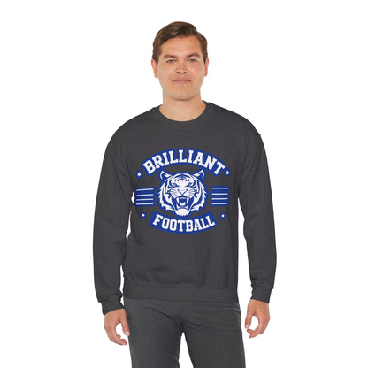 Adult Crewneck Sweatshirt \ Brilliant Tigers Football \ BTF2