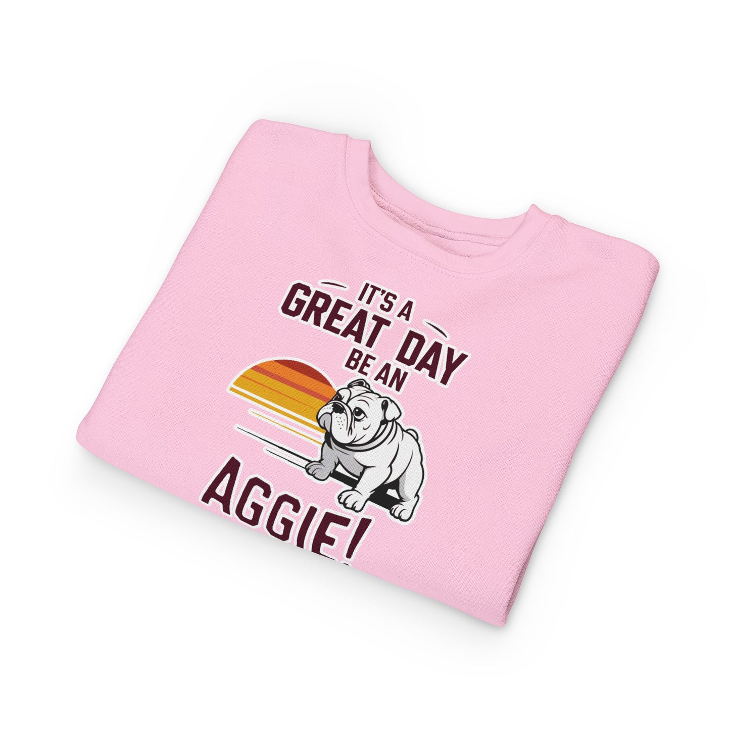 Toddler Crewneck Sweatshirt \ It's a Great Day to be an Aggie! \ GDA3