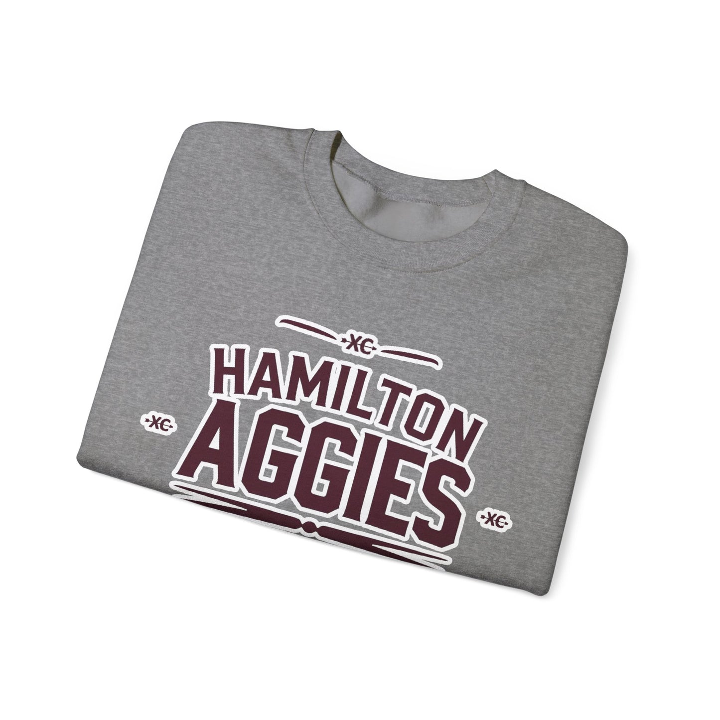 Adult Crewneck Sweatshirt \ Hamilton Aggies Cross-Country \ HCC1