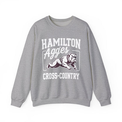 Adult Crewneck Sweatshirt \ Hamilton Aggies Cross-Country \ HCC2