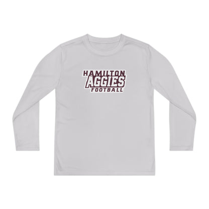 Youth Long Sleeve Tee \ Hamilton Aggies Football \ HAF1