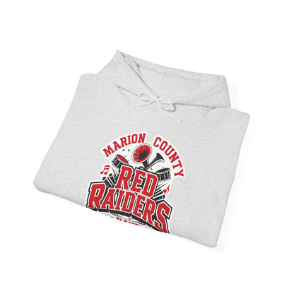 Adult Hoodie Sweatshirt \ Marion County Red Raiders Band \ MCB2