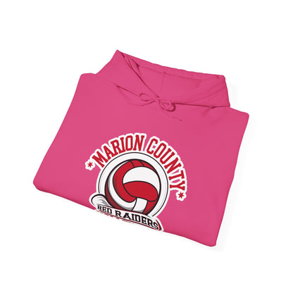 Adult Hoodie Sweatshirt \ Marion County Red Raiders Volleyball \ MCV1