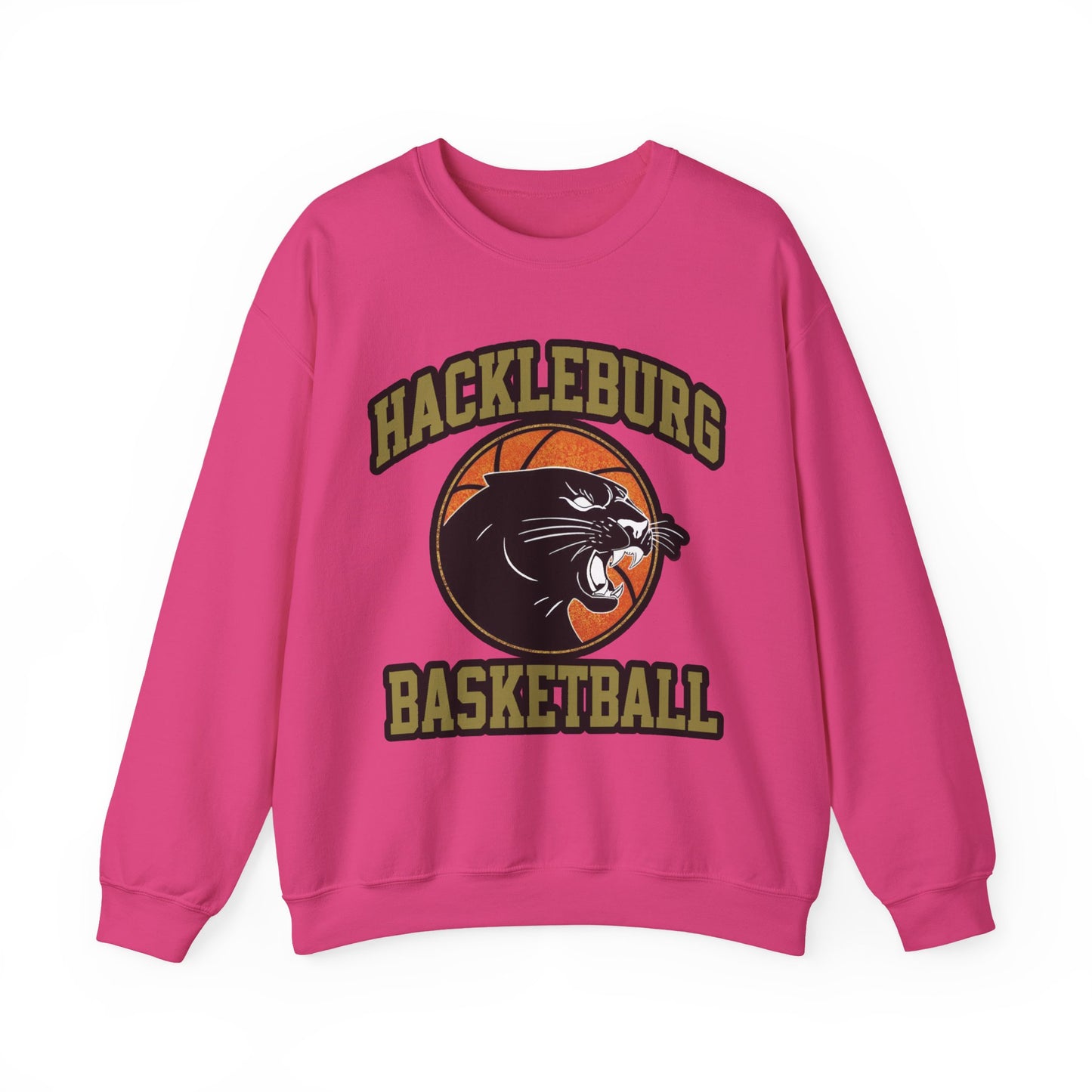 Adult Crewneck Sweatshirt \ Hackleburg Panther Basketball \ HPBK1