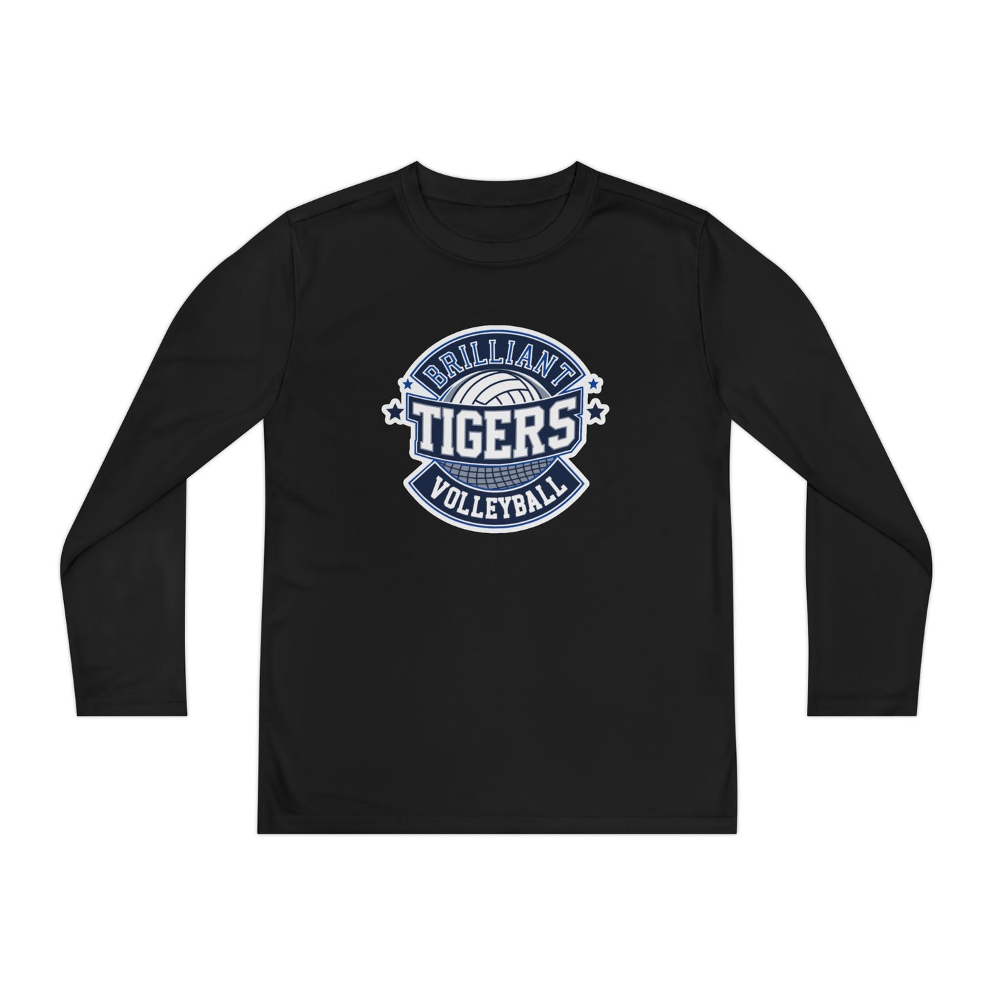 Youth Long Sleeve Tee \ Brilliant Tigers Volleyball \ BTV1
