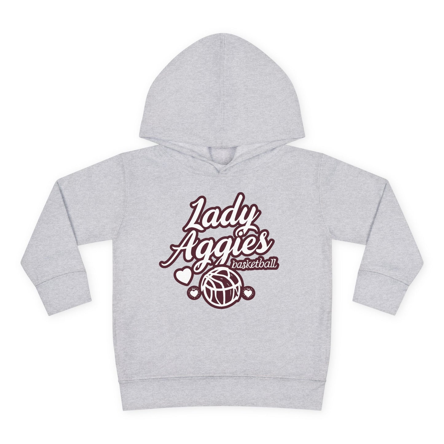 Toddler Hoodie Sweatshirt \ Hamilton Aggies Basketball \ HABBG2