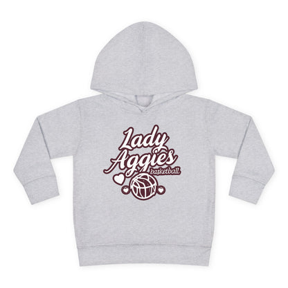 Toddler Hoodie Sweatshirt \ Hamilton Aggies Basketball \ HABBG2