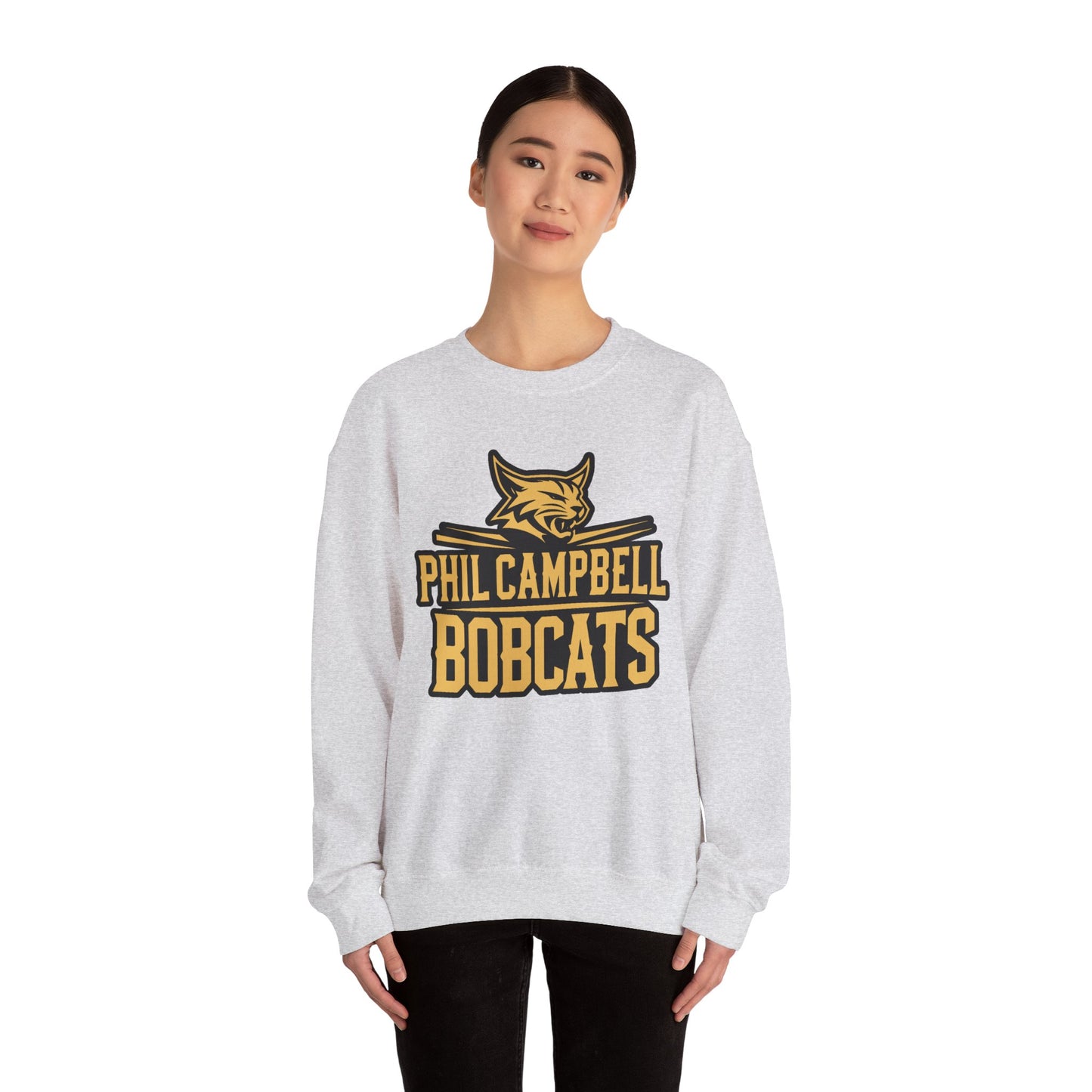 Adult Crewneck Sweatshirt \ Phil Campbell Bobcats \ PCB2