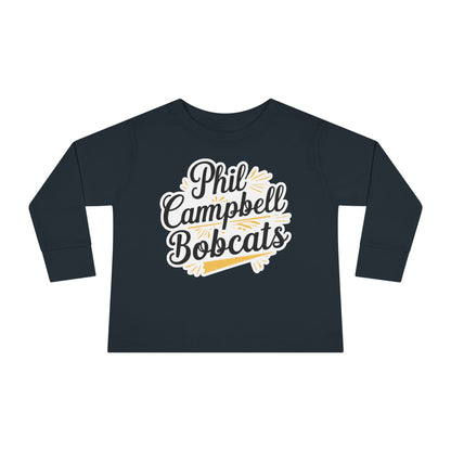 Toddler Long Sleeve Tee \ Phil Campbell Bobcats \ PCBG2