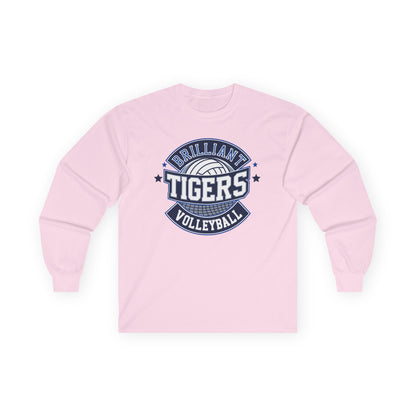 Adult Long Sleeve Tee \ Brilliant Tigers Volleyball \ BTV1