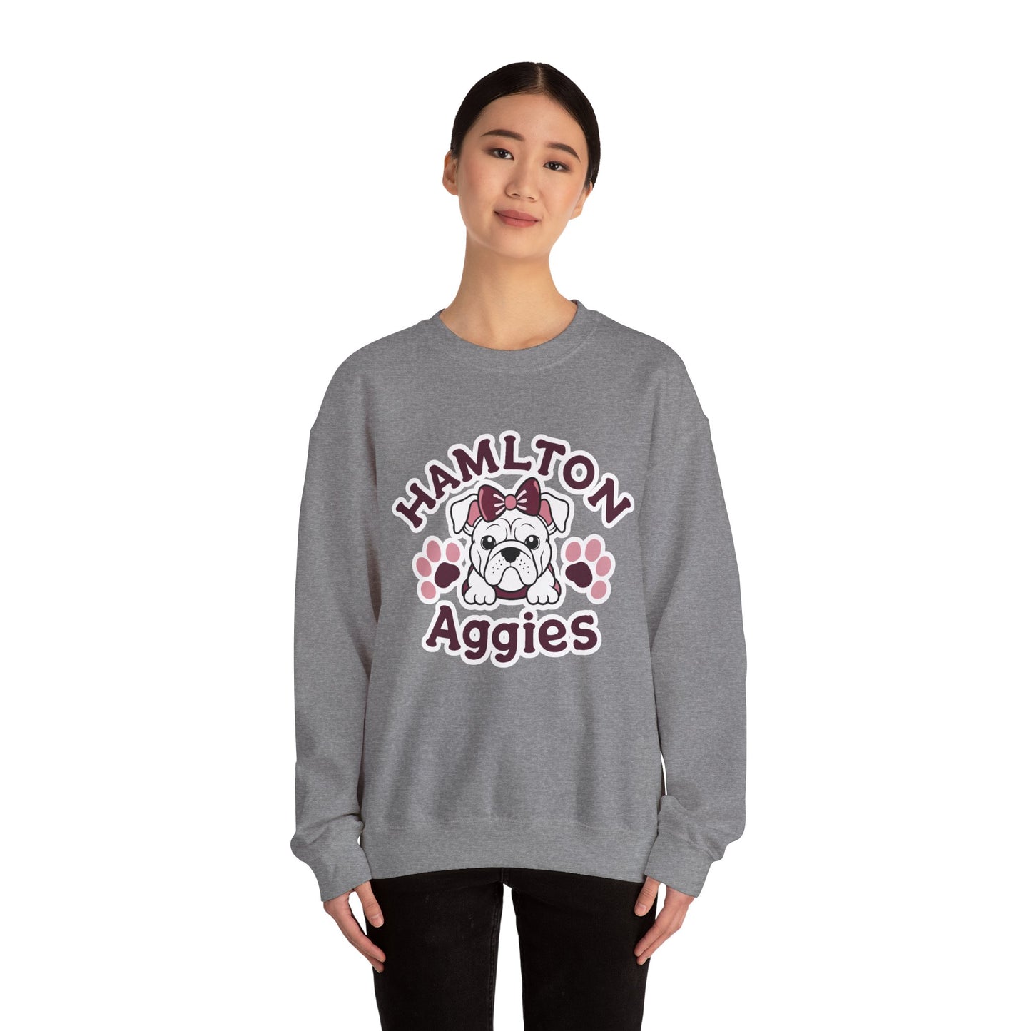 Adult Crewneck Sweatshirt \ Hamilton Aggies \ HAG3