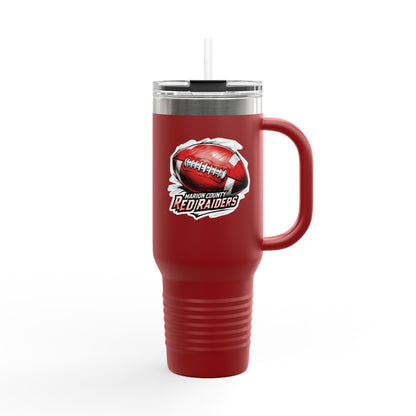 40oz Insulated Tumbler \ Marion County Red Raiders Football \ MCF1