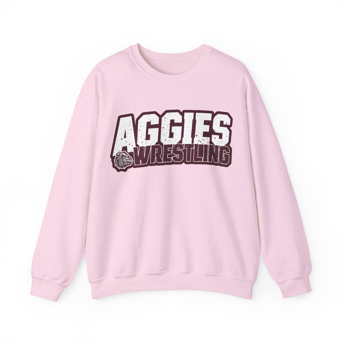 Adult Crewneck Sweatshirt \ Hamilton Aggies Wrestling \ HAW3