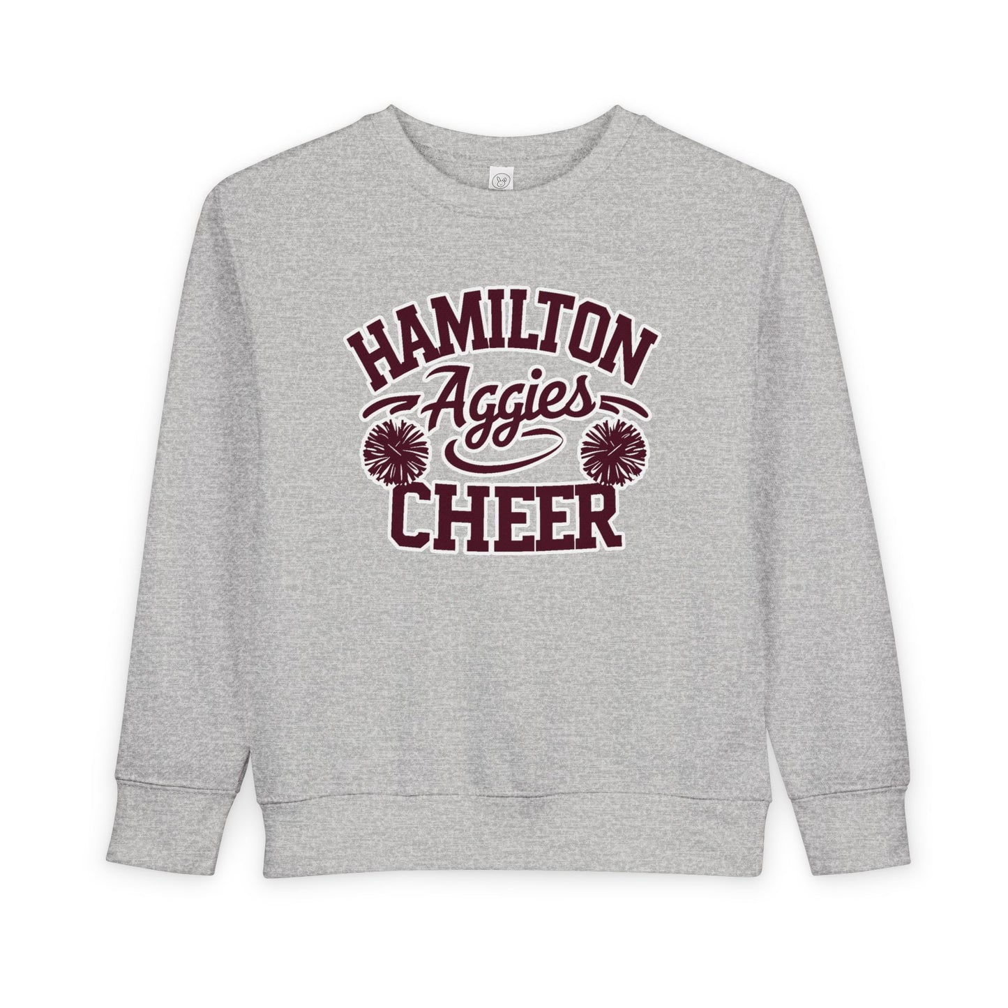 Toddler Crewneck Sweatshirt \ Hamilton Aggies Cheer \ Style HAC2