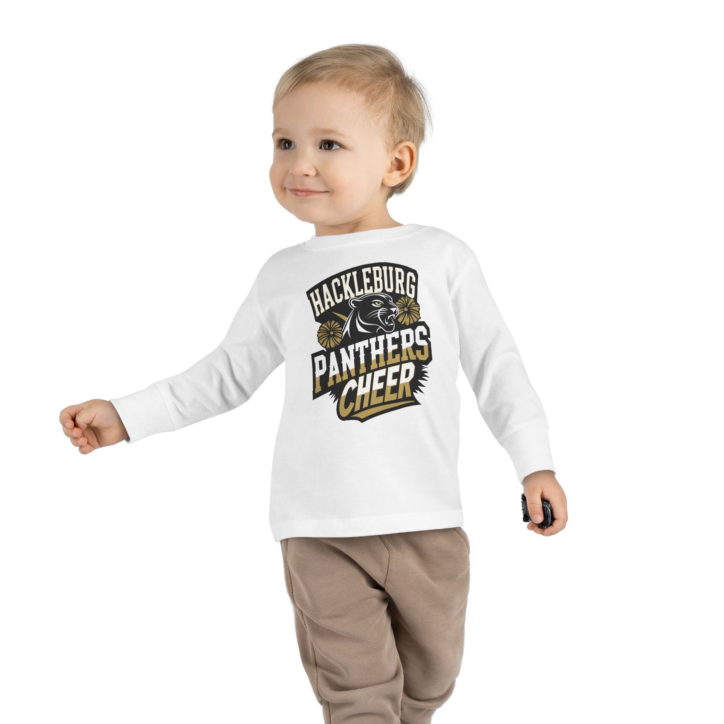 Toddler Long Sleeve Tee \ Hackleburg Panthers Cheer \ HPC1