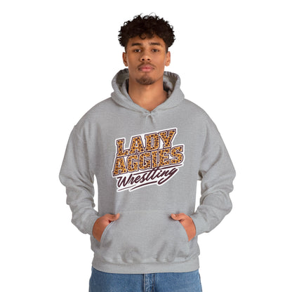 Adult Hoodie Sweatshirt \ Hamilton Aggies Wrestling \ HAWG3